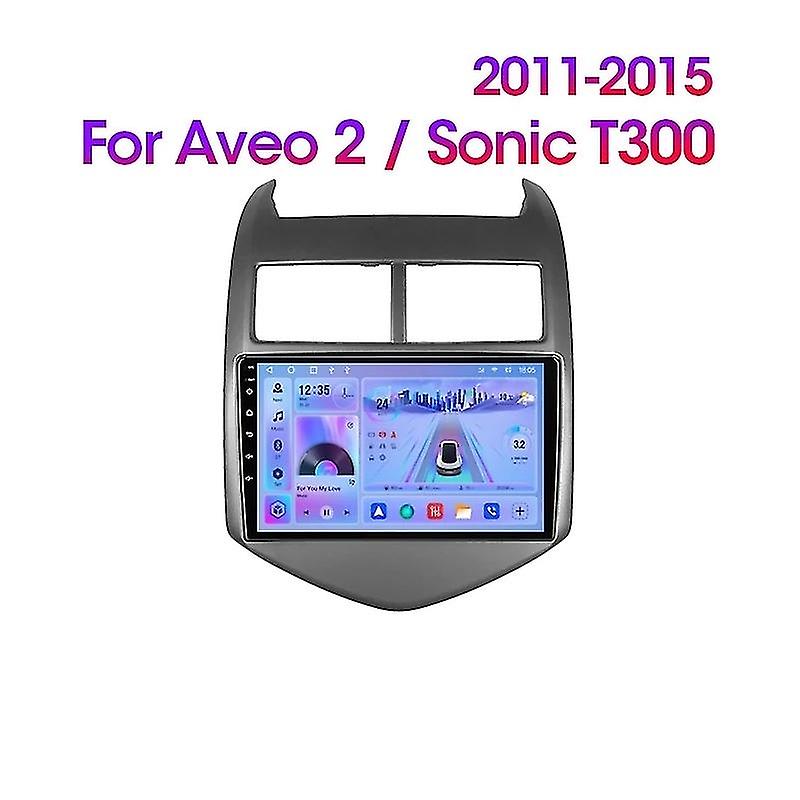Lettore multimediale autoradio per Chevrolet Aveo 2 Sonic T300 2011 - 2015 Android 12 Navigatore Stereo