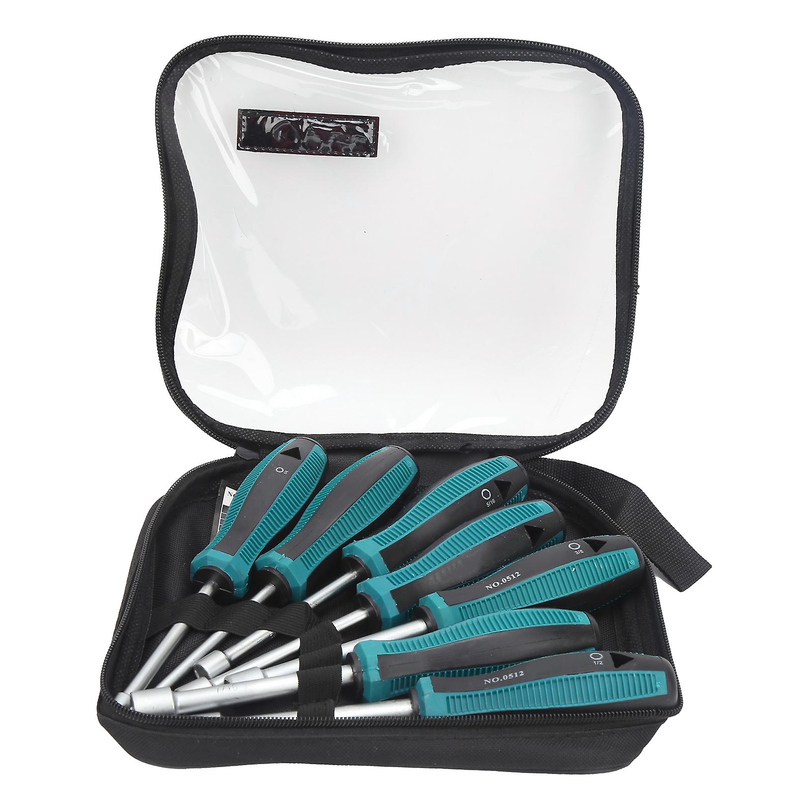 7Pcs Hex Socket Screwdriver Set with NonSlip Handle Wrench Steel Hardware Tools