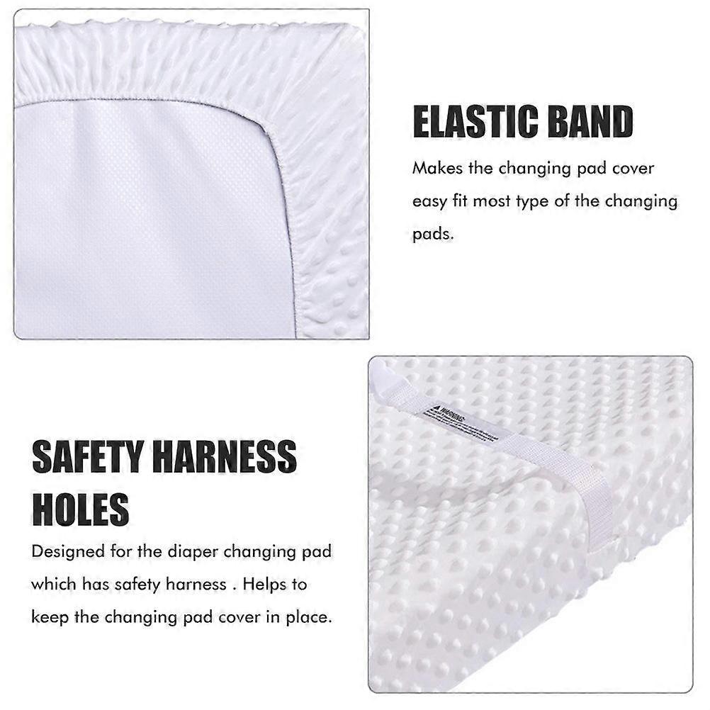 2 st. skötbäddsöverdrag vattentäta skötbordsöverdrag blöjöverdrag avtagbara tvättbara madrassöverdrag