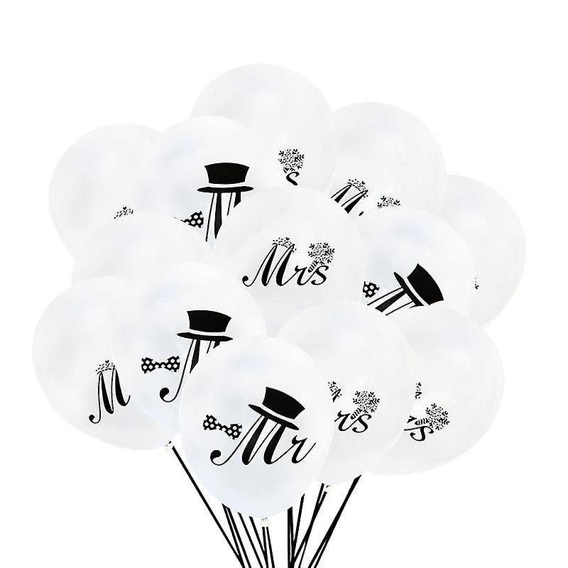 50pcs Mr Mrs Balloons