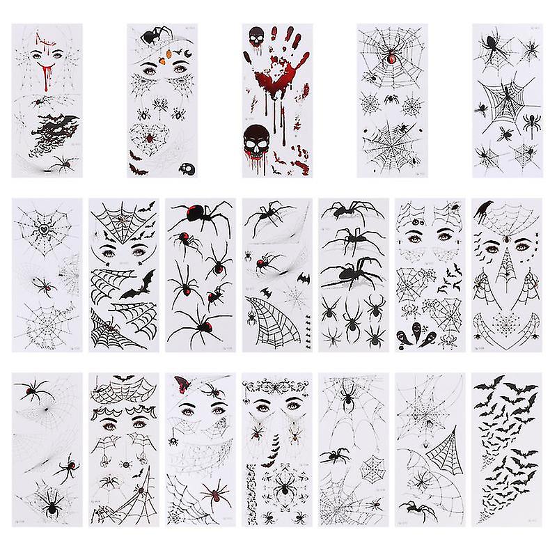 19pcs Halloween Aufkleber