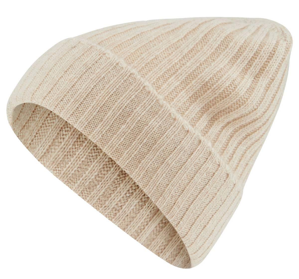 Falke Ribbed Cashmere Beanie - Sand Mel Beige