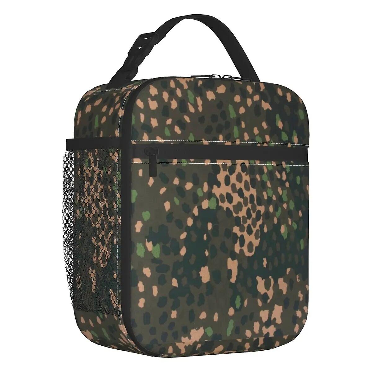 حقيبة غداء معزولة للتمويه الحقيقي لمكتب المدرسة كامو محمول برودة صندوق غداء حراري نسائي أطفال