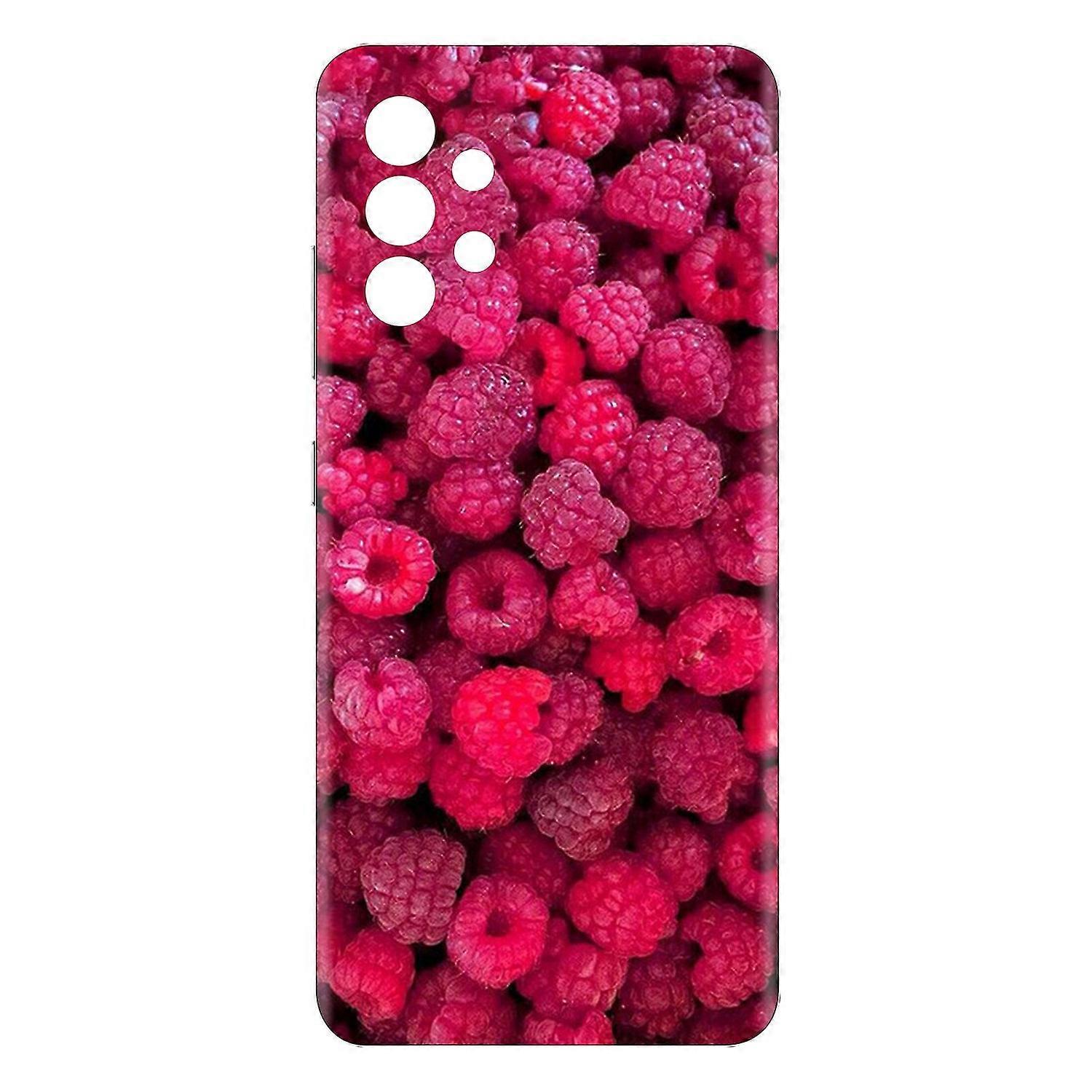 Phone Back Cover Anti-fall Soft TPU Raspberry Koala Eiffel Tower Phone Case Shell for Samsung Galaxy