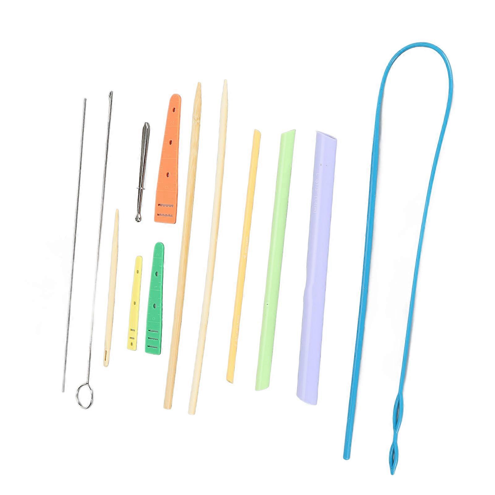 Fabric Tube Turning Threading Tool Elastic Drawstring Fabric Tube Turner Sewing Tools for DIY Bow Tie