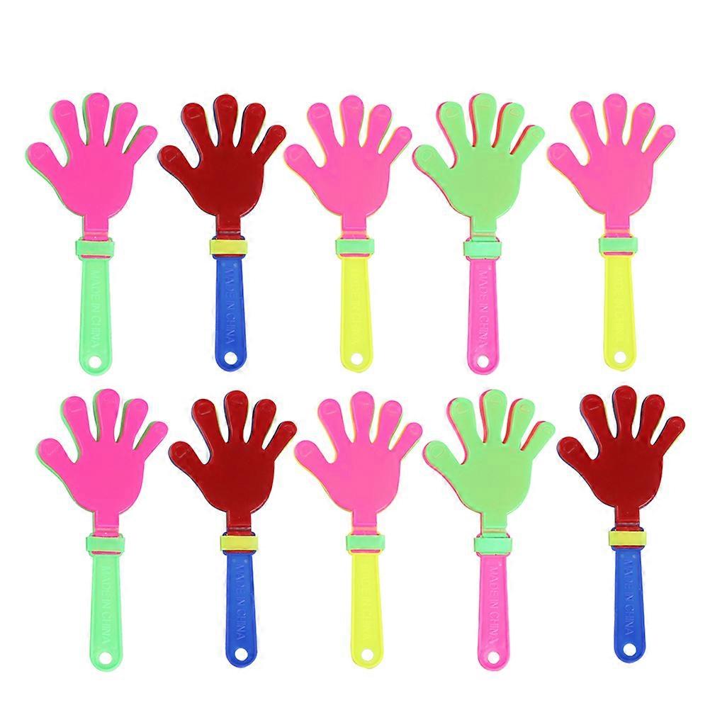 20 Pcs 18CM Hand Clapper Noise Makers Plastic Palm Clapping Device Clapping Hands Party Accessories Party Favor for Sports Game Performing (Random Col