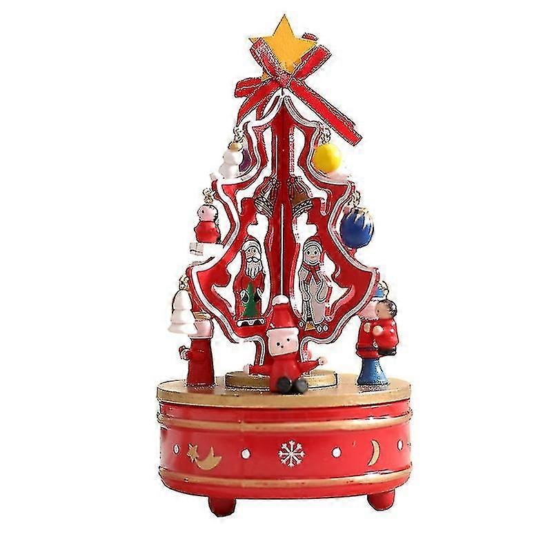 ミニラックターンオルゴール |ミニラック クリスマスツリー |聖なる森からの手彫りのイート