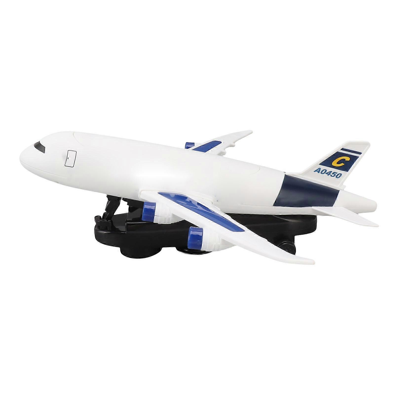 Airplane Model Realistic Appearance Colorful Lights Real Sound Aircraft Ornaments for Desktop Decorations