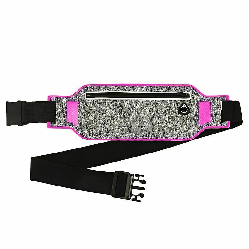 Running belt with Mobile compartment - Grey and Pink