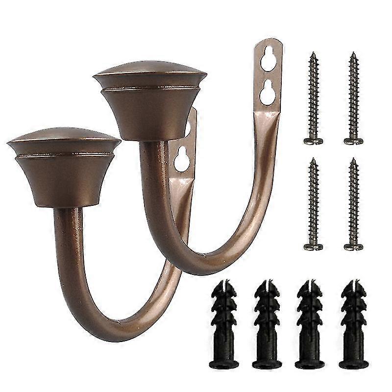 Sæt med 2 metalgardin holdbacks vægmonterede draperi tiebacks