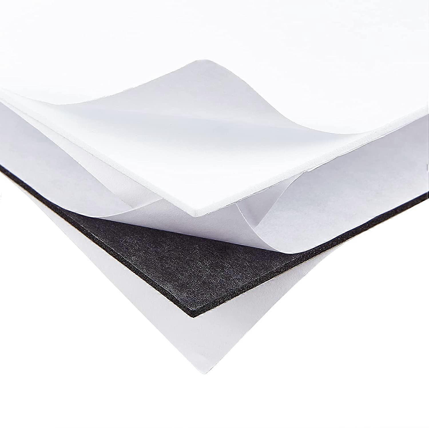 24 Sheets 5.9x3.9" Black White Sticky Foam Sheets 2mm Thick Double Sided Adhesive Foam Sheets Dual-Adhesive Foam Sheets for Scrapbooking