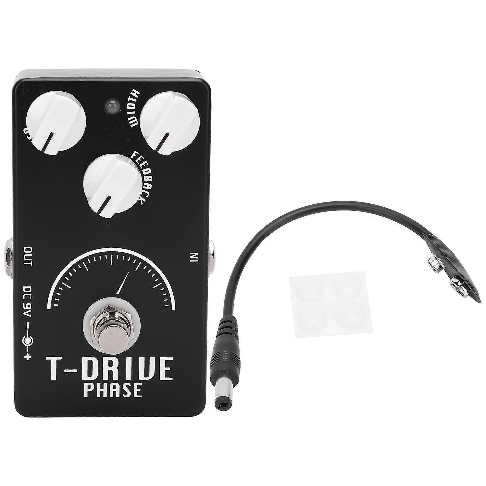 Gitarr Phaser Pedal Elektrisk Analog Fasskiftare Effekt Tillbehör för Musikinstrument CP61