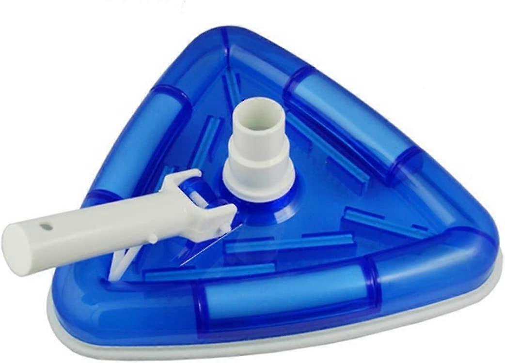 Pool Cleaning Brush Vacuum Suction Head Clear Triangular Head With Rotating Hose Interface To Remove Debris, Triangular Pool Head