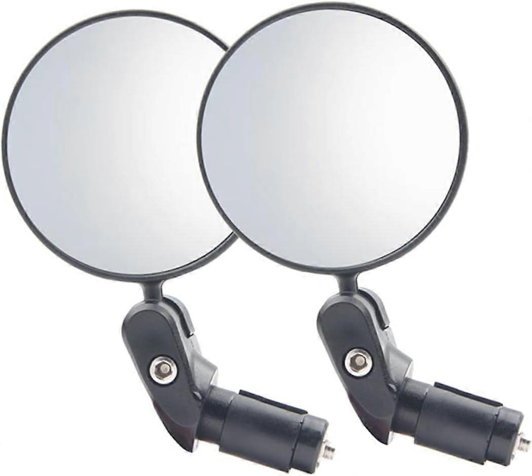 Glass Mirror 1 Pair Bicycle Mirror Universal Rear View Mirror Bike Mirrors for Handlebars Biking Accessories Glass Mirror Bike Rearview Mirrors with W