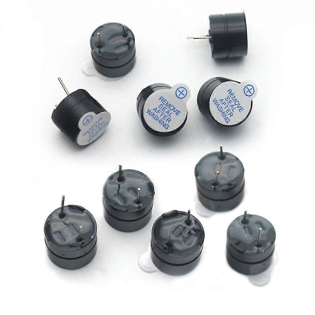 10pcs/set Mini 5v Active Buzzer Long Continuous Beep Tone Alarm Ringer 12mm