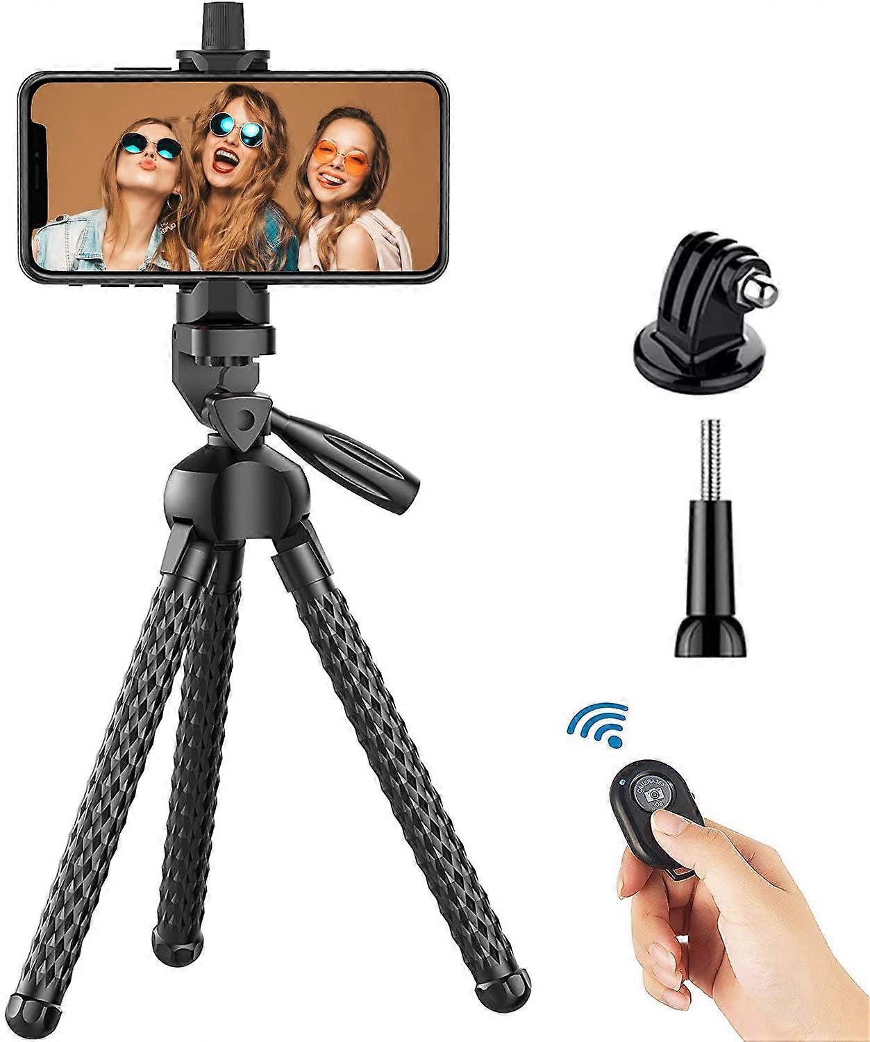 Flexible Cell Phone Tripod and Portable Action Camera Holder