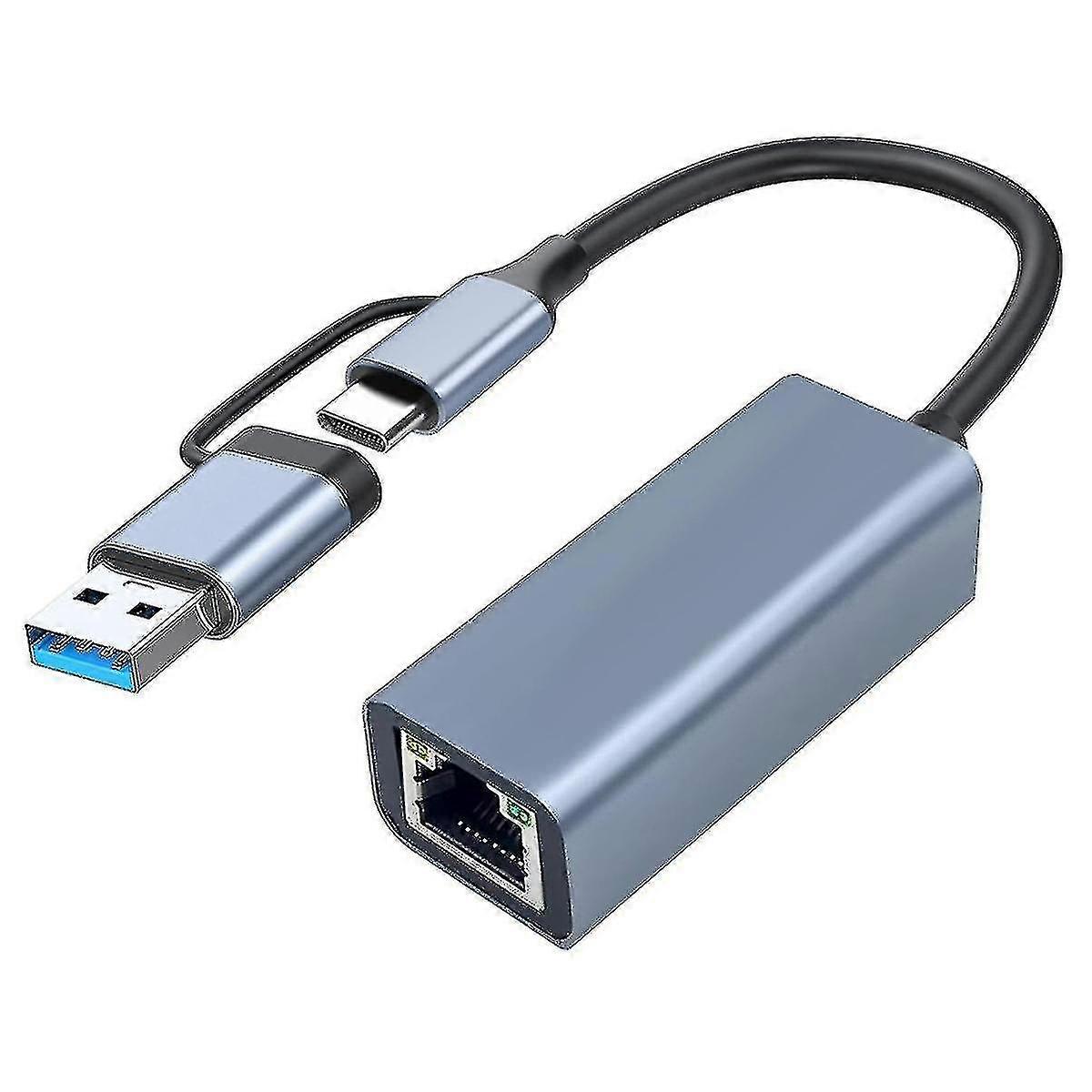 Usb 3.0 To Ethernet Adapter With Usb C To Rj45 Gigabit Lan 1000 Mbps Wired Network, Network Adapter, For Windows-yuyu