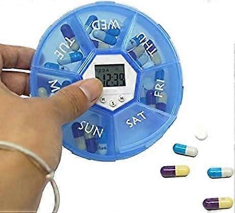 7 Day Digital Pill Organizer with Timer