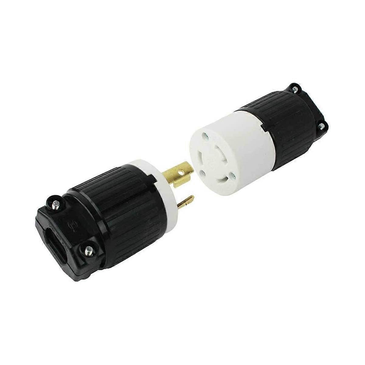 Power Plug KIT 30 Amp 250 Volt Male Female Twist Lock 3 Wire Plug Nema L6-30P/30R LK7332 + LK6332 G