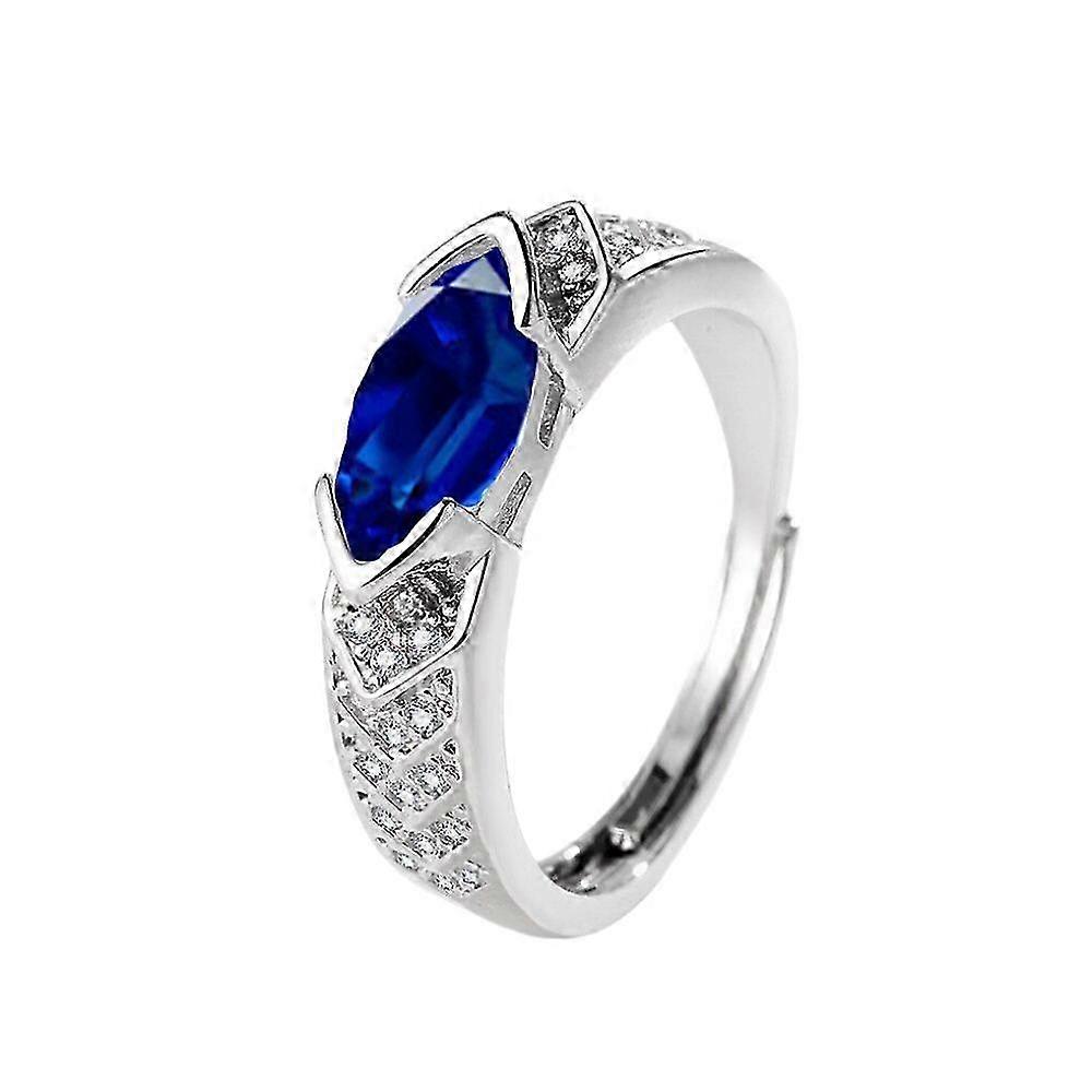 Lymfeterapi Titanium Ion Zirconia Ring, Åben Cubic Zirconia Ring