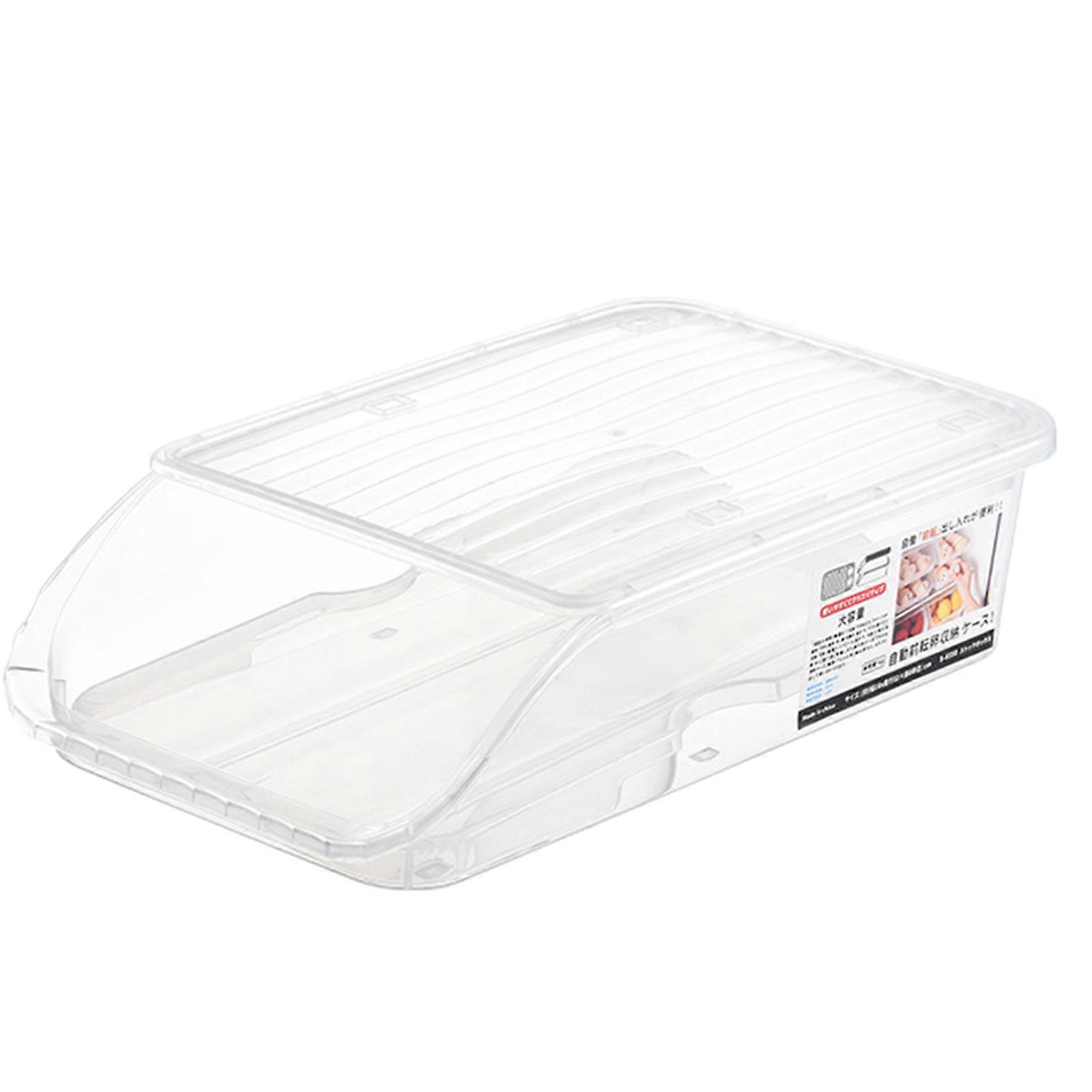 Automatic Roll-off Egg Storage Box Refrigerator Fresh Organizer  Egg Tray