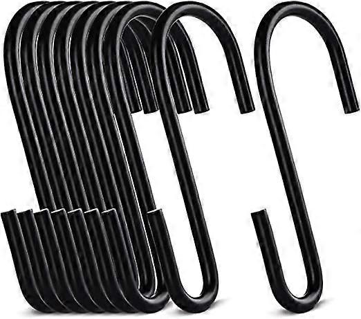 ZK-Pack of 20 7.8cm Stainless Steel S-Hooks S-Shaped Metal Hooks, Multifunctional S-Hooks for Hanging Kitchens, Bathrooms, Bedrooms and Offices, Matte
