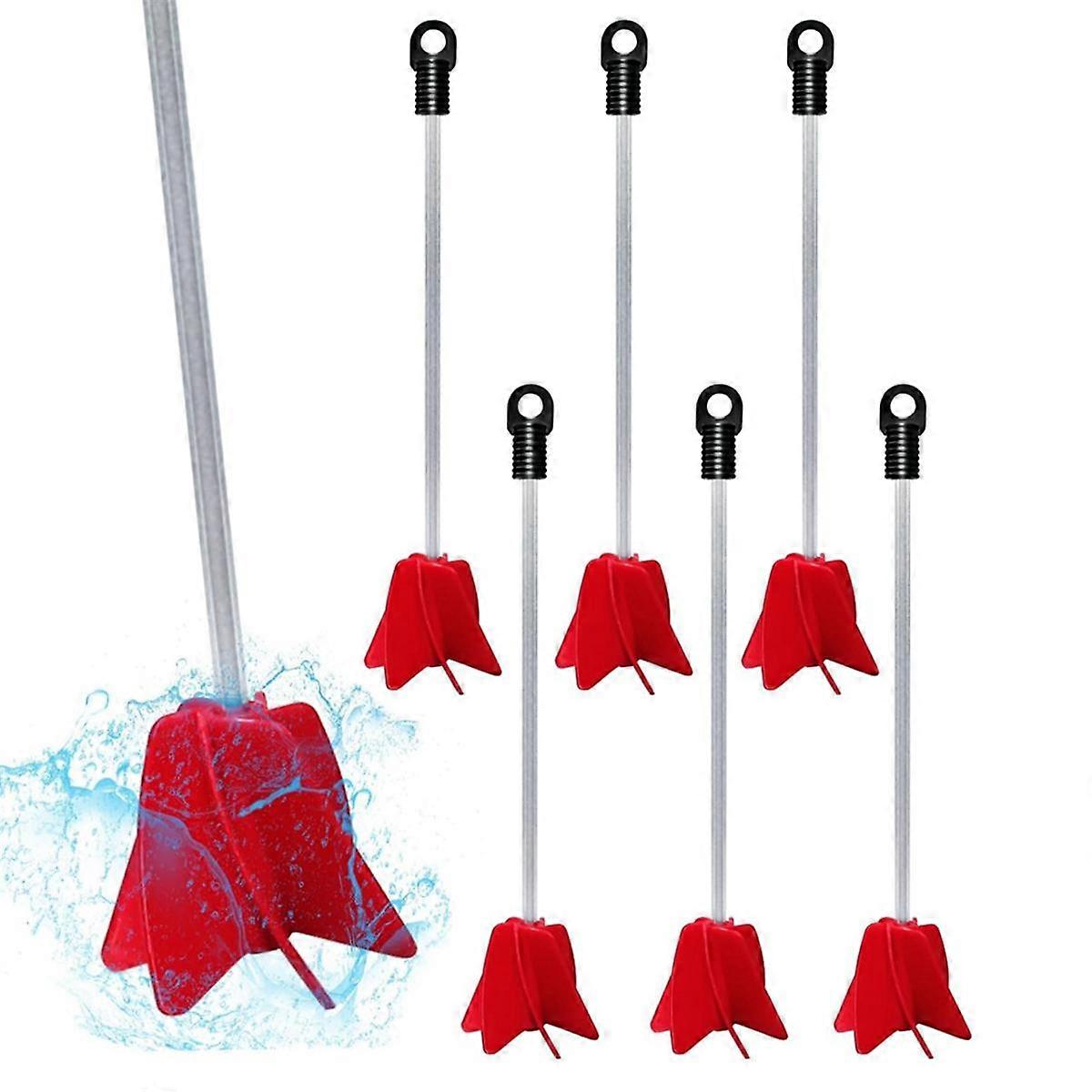 7 Pcs 12 Inch Paint Stirrer for Drill Reusable Drill Mixer Attachment Resin Mixer Helix Drill Paint