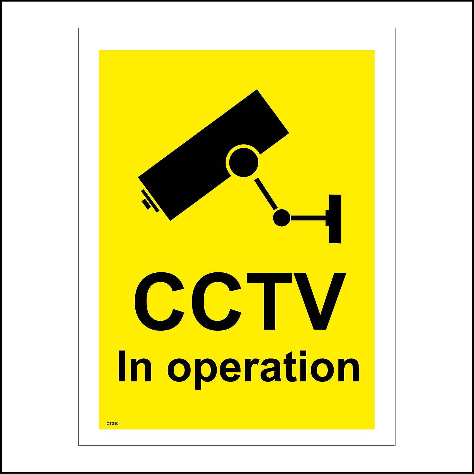 CT010 Cctv In Operation Sign with Camera
