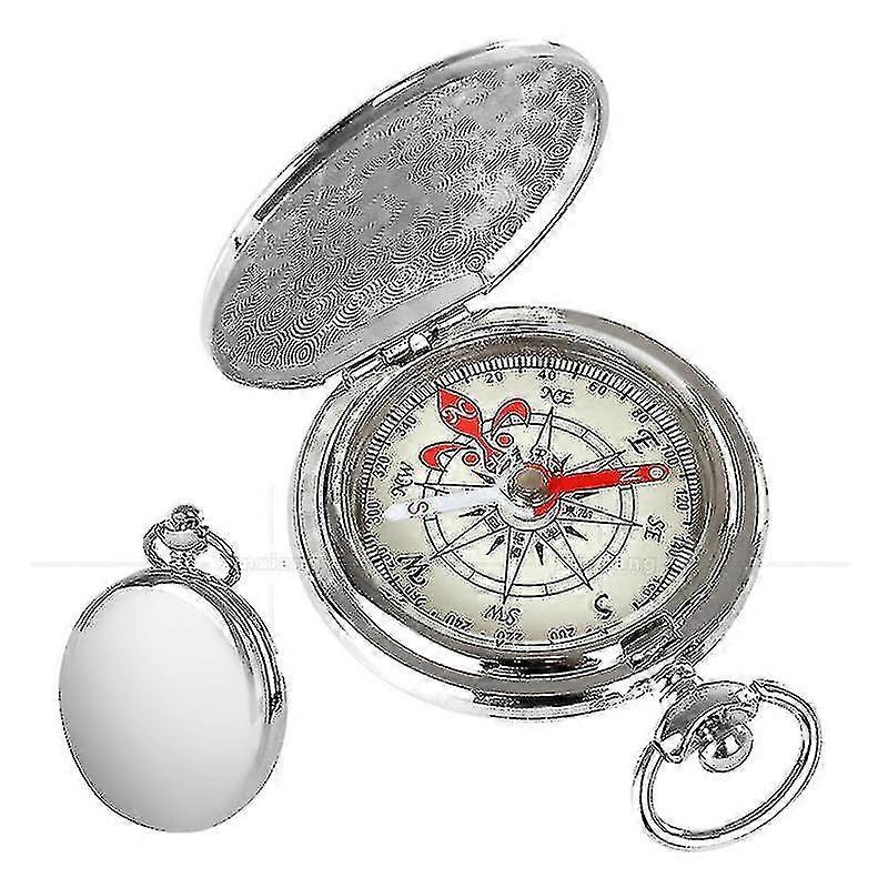Pocket Watch Flip Kompassi Kannettava Vaellusnavigointikompassi