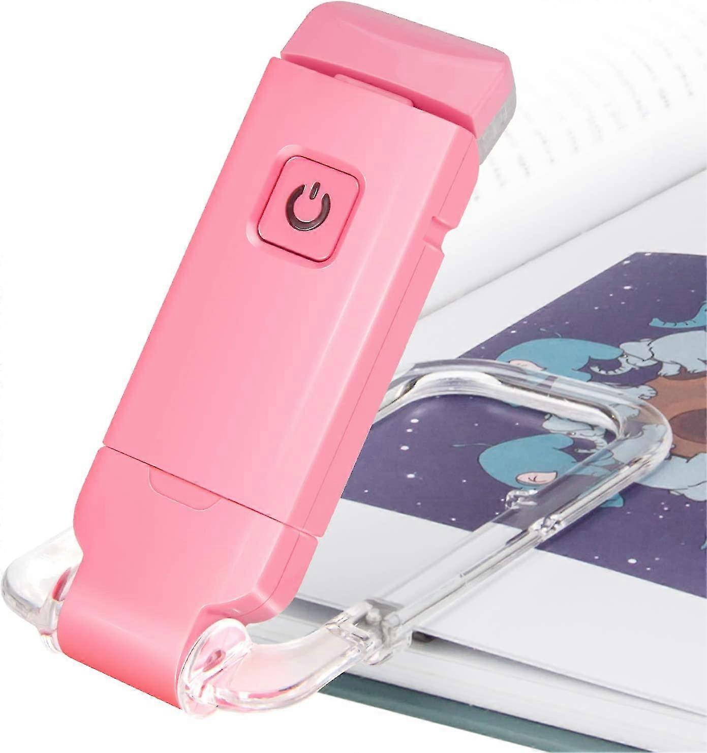 Led Clip Reading Lamp Book Clamp, Reading Lights For Books In Bed, Soft Eye Care Light, Usb Rechargeable Night Light, 2 Brightness Adjustable For Eye