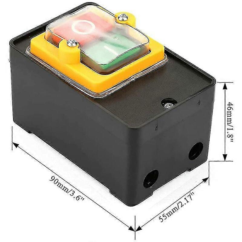 Push Button Switch, Ac220v/380v 10a Single/three Phase Waterproof Power ...