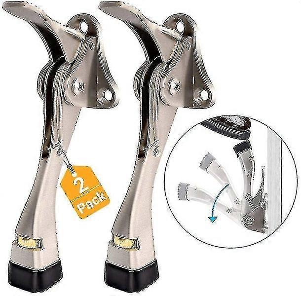 Heavy Duty Kickdown Door Stopper for Heavy Doors - Easy Installation, Solid Grip, Versatile for All Surfaces