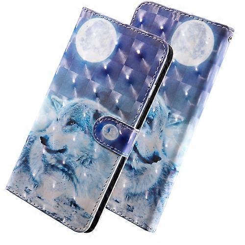 3D Coloured Drawing Pattern Horizontal Flip Leather Case for Google Pixel 3a