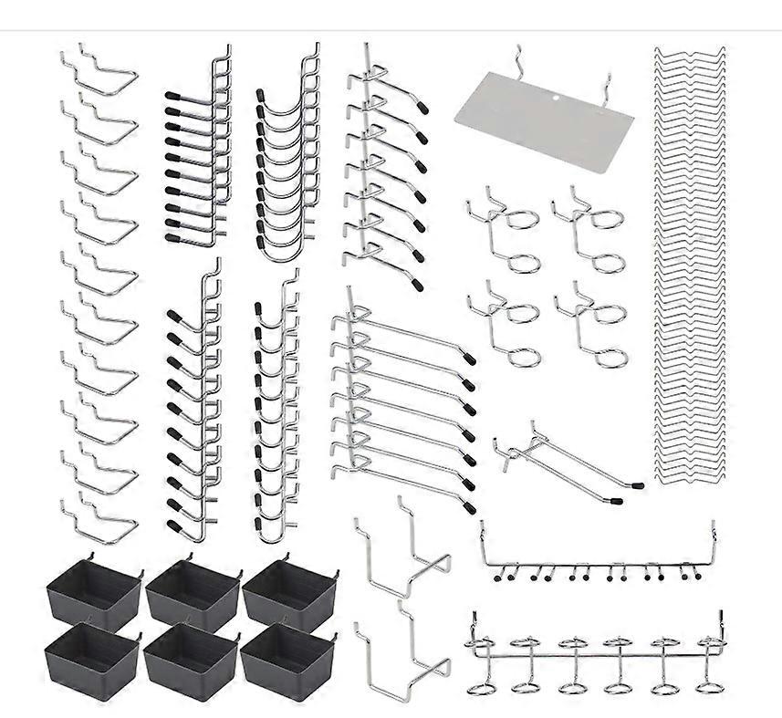 140pcs Hole Plate Hook Hole Plate Metal Hook Tool Hook