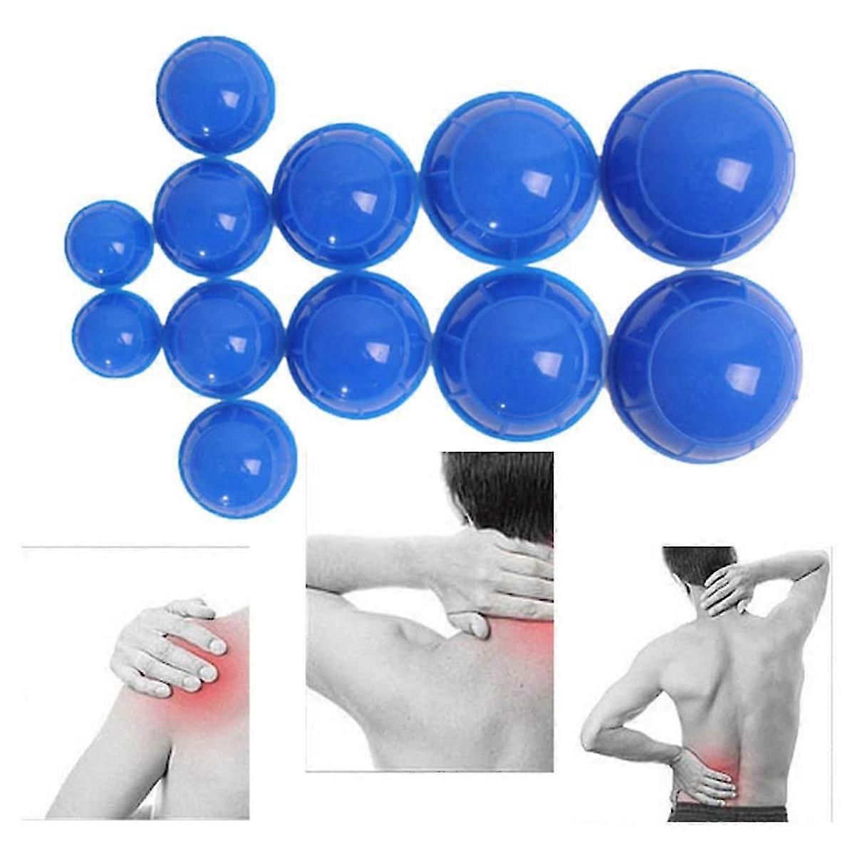 12 Pcs Silicone Cupping Set Acupuncture Cupping Therapy Set Body