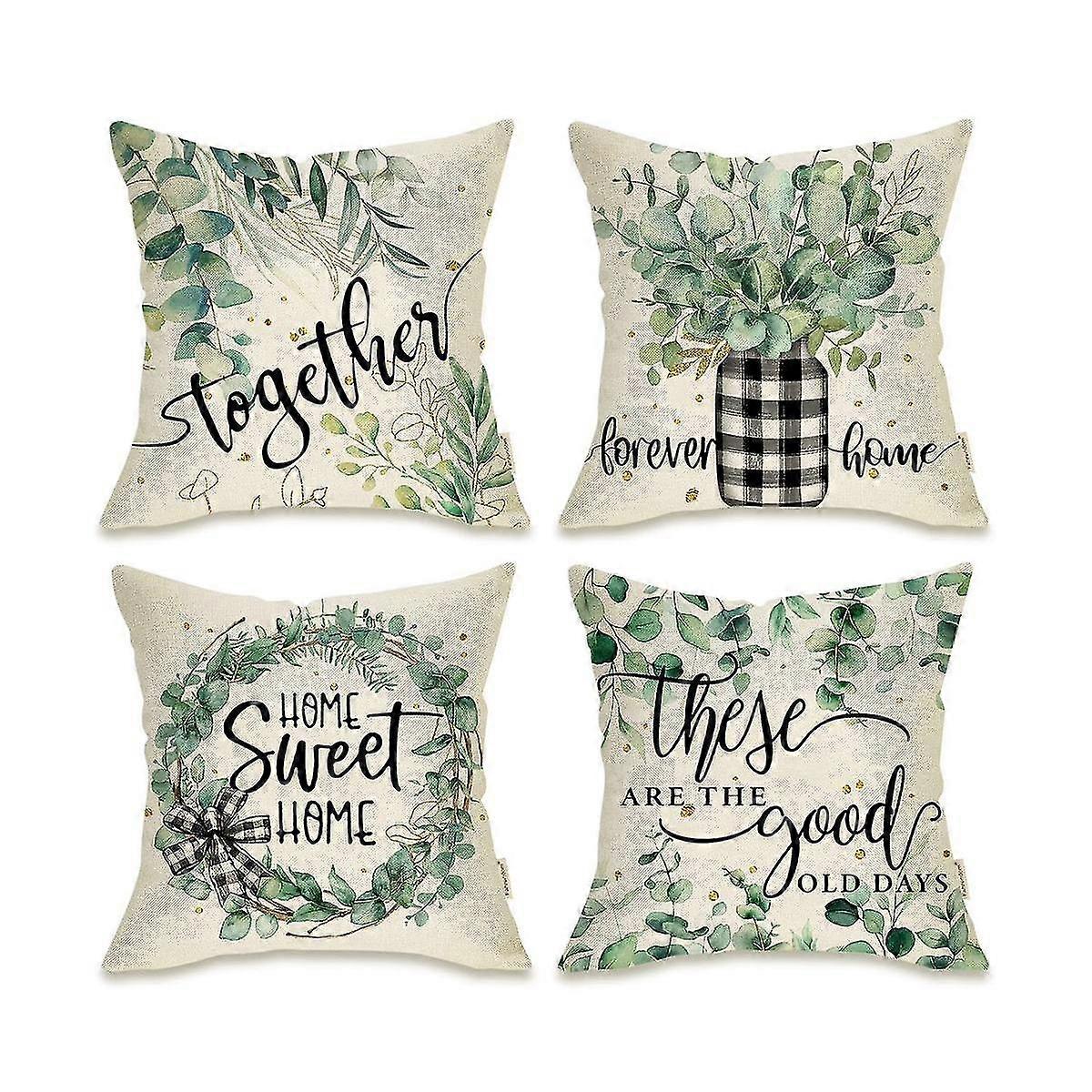 Cover 18x18 4, Eucalyptus Leaf Throw , Rats Couch Cushi