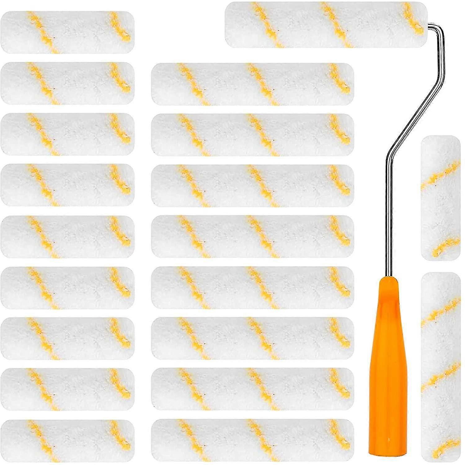 Farbroller, 10 Stück 10cm Farbroller und 10 Stück 15cm Farbroller, Mini