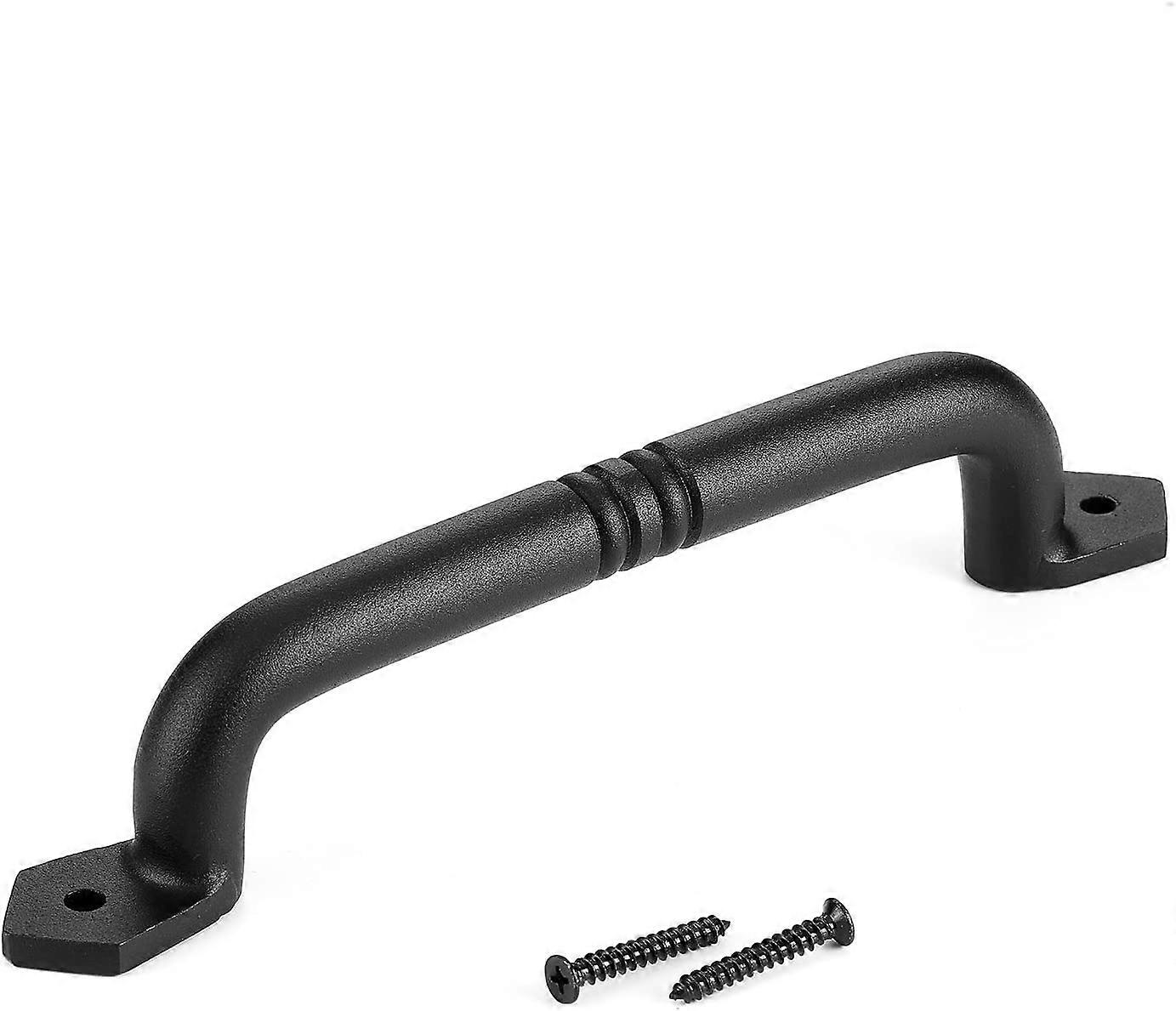 Sliding Barn Door Handle Pull Black Heavy Duty Cast Iron Hardware