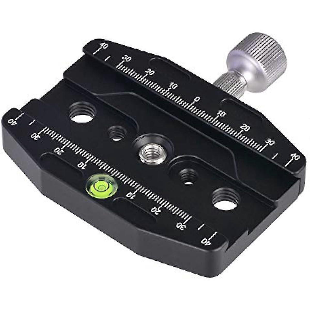 Gran Voo CL 90N Quick Couplings Set with Aluminium Finish for Tripod or Monopod and Quick Release Plate Compatible with Arca Swiss Standard