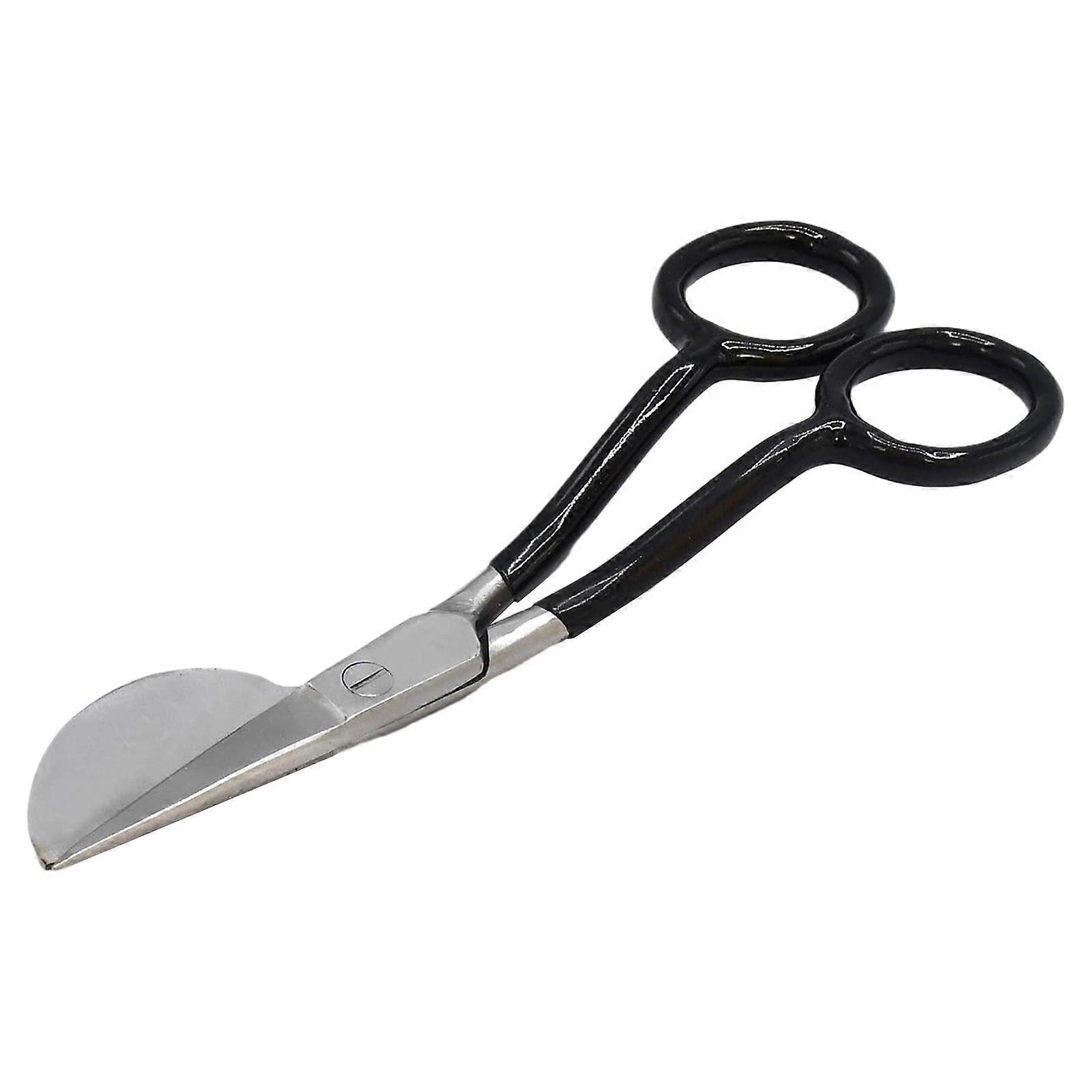 7" Duckbill Applique Scissors for Thread Tufted Carpet Fabric Shears Black