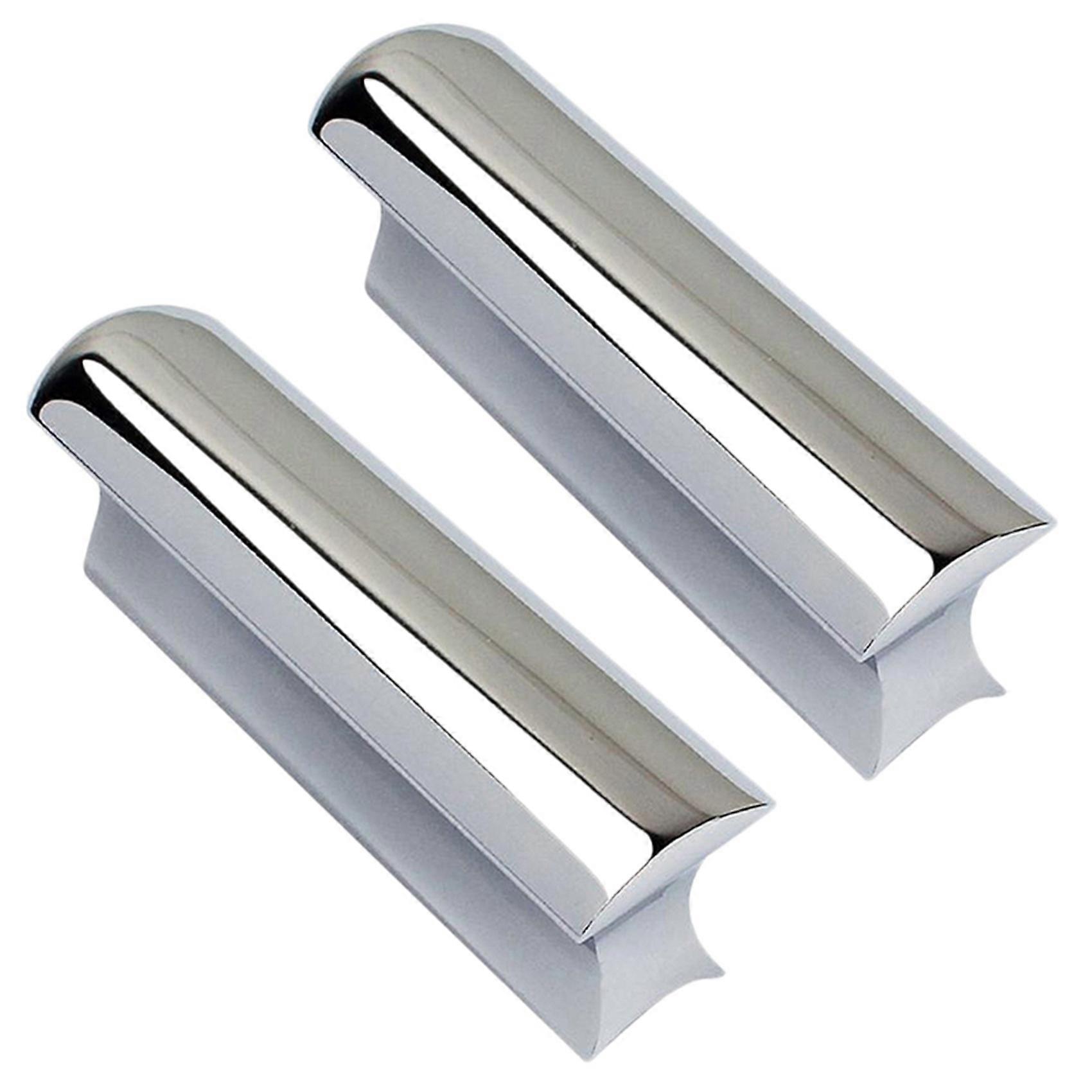 2X Guitar Slide Steel Solid Stainless Tone Bar Hawaiian Slider for Acoustic Electric Guitar Instrum