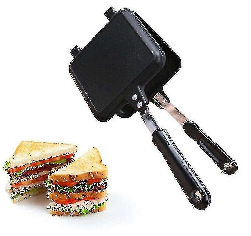 Gas Non Stick Iron Bread Toast Breakfast Machine Sandwich Maker Waffle Pancake