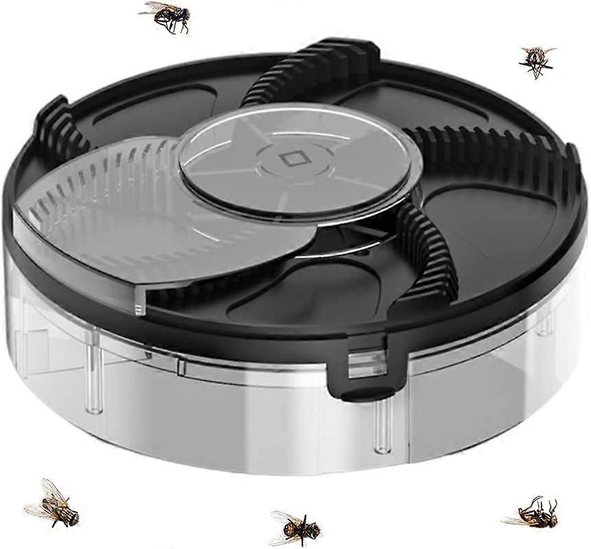 Electric Fly Catcher, Fully Automatic Fly Trap With Removable Tray For Indoor Ho 
