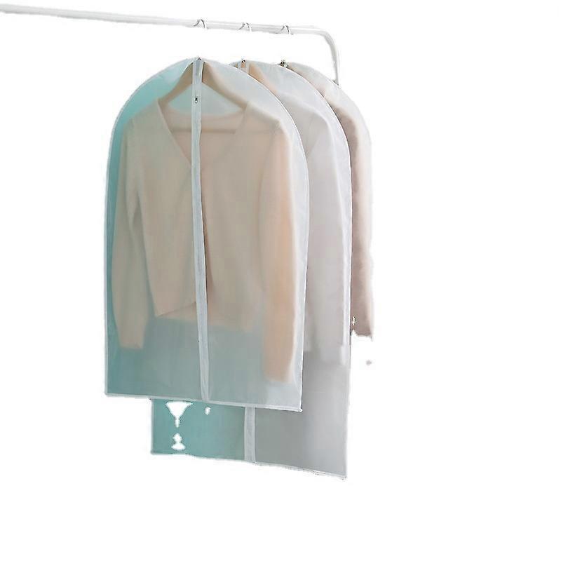 Dammpåsar för kläder, genomskinliga vattentäta överdrag för hushållet, tvättbara hängande dammskydd för kläder, 5 st, 60x80 cm