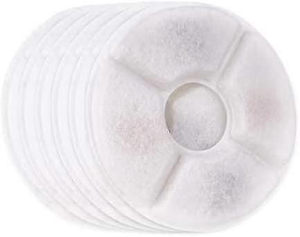 Cat Fountain 交換用カーボンフィルタ、ステンレススチール製噴水用 6 個パック