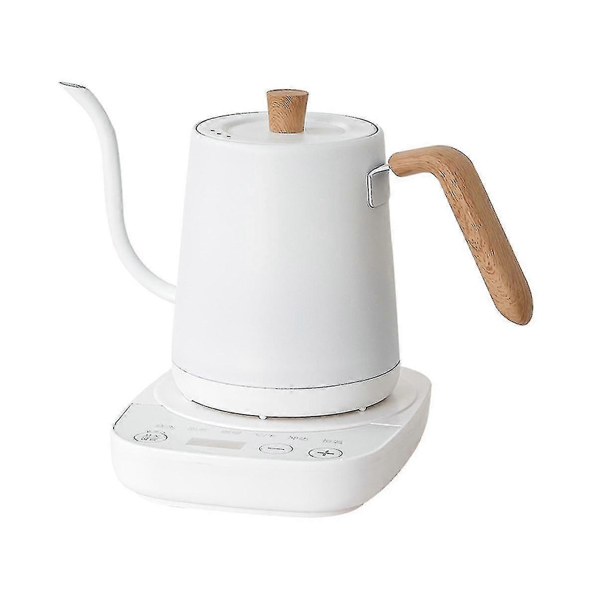 Bollitore elettrico del caffè Gooseneck Slender Smart 800ml 1000w Flash Controllo della temperatura del calore Mano Kett