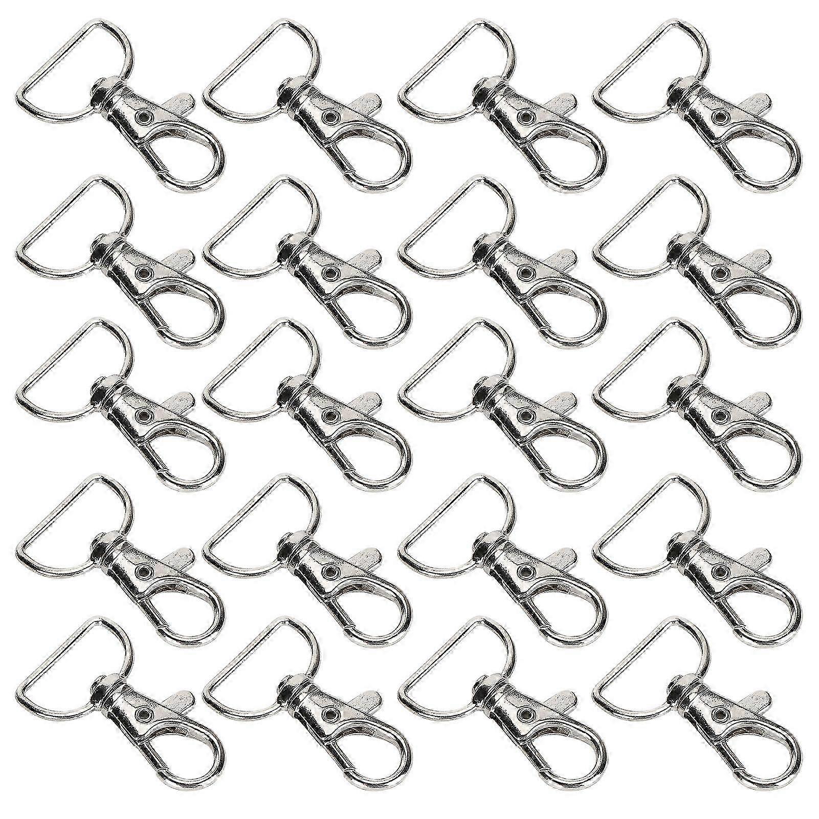 مجموعة من 20 قطعة من مشبك جراد البحر من سبائك الزنك، مشبك دوار، خطاف تثبيت للحبل، ملحقات الأمتعة