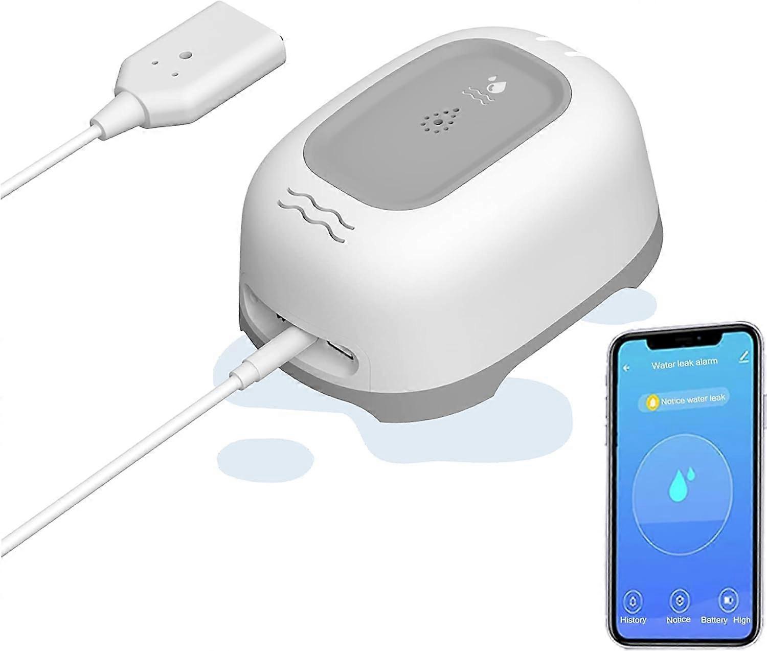 Le détecteur d’eau WiFi Smart Home avertit des dégâts d’eau dans la cuisine et le sous-sol - Alarme d’eau plus forte de 100 DB