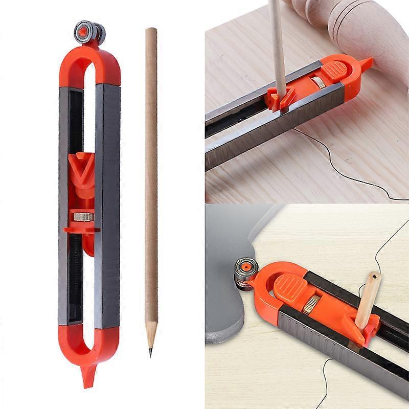 Precise Profile Scribing Ruler Contour Gauge With Lock Adjustable Locking Woodworking Measuring Gauge Shape Duplication Tools