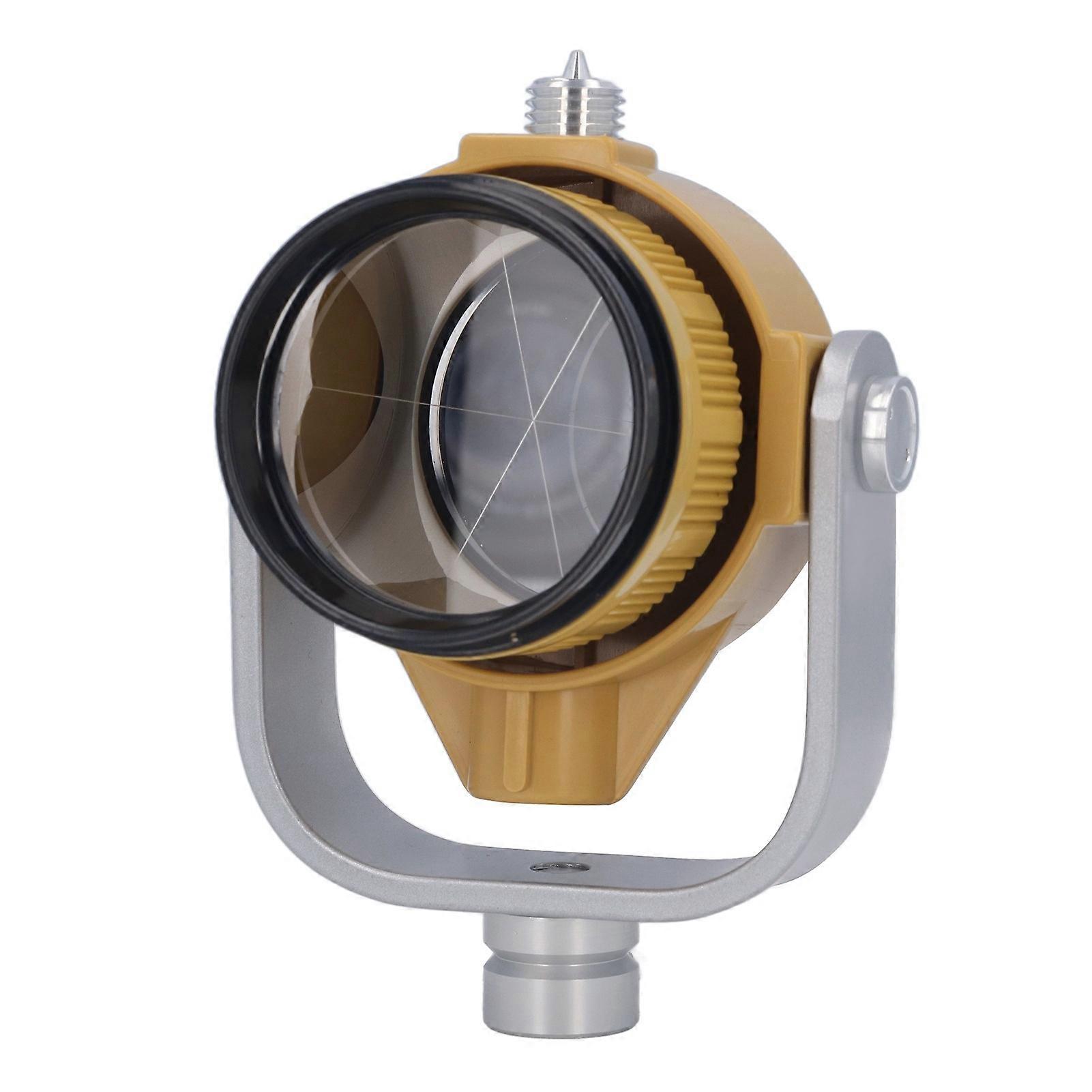 Total Station Prism Single with Bag compatible TOPCON Ranging Mapping Measurement 64 Light Yellow